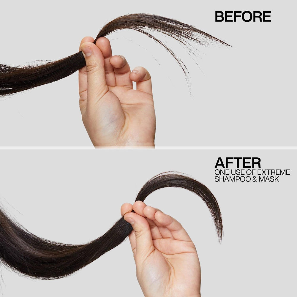 Redken Extreme Conditioner packaging highlights professional-grade formula for strengthened hair.