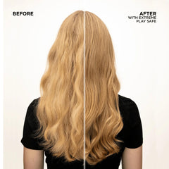 Redken Extreme Play Safe hair ends before after shows reduced split ends