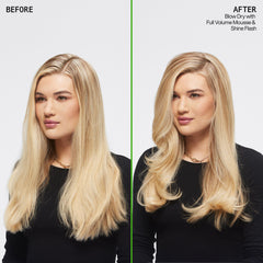 Redken Full Volume Mousse top-dispense view showing easy application.