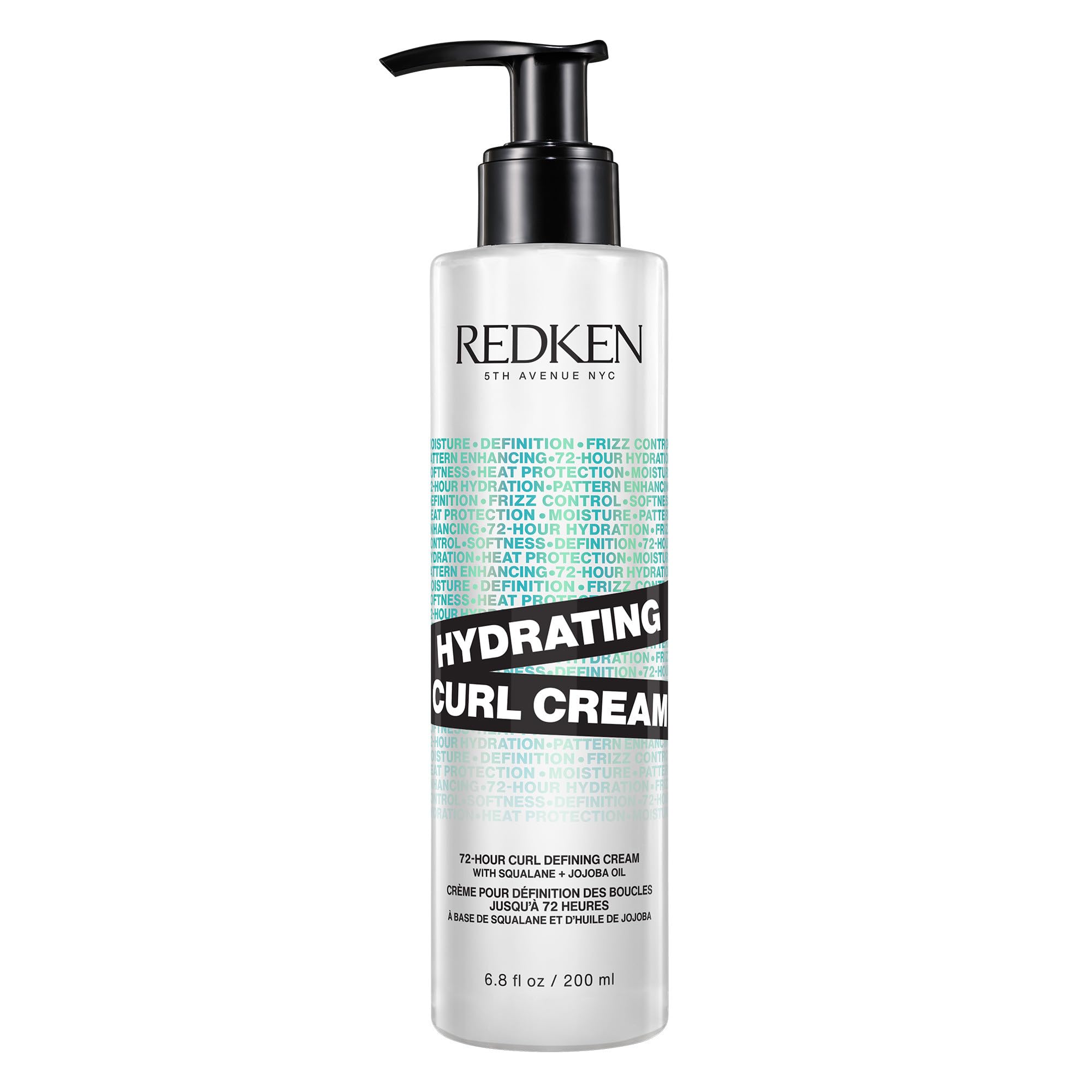 Redken Hydrating Curl Cream bottle for easy, hydrated styling.