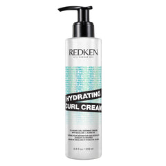 Redken Hydrating Curl Cream bottle for easy, hydrated styling.