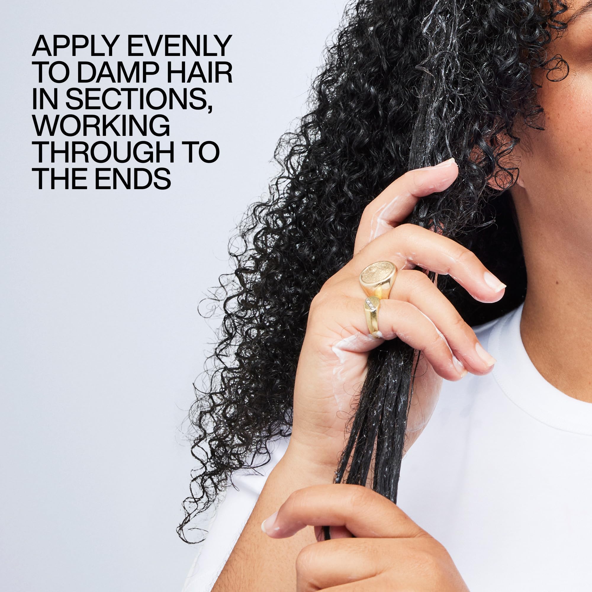 Redken Hydrating Curl Cream creates shiny, bouncy curls with definition.