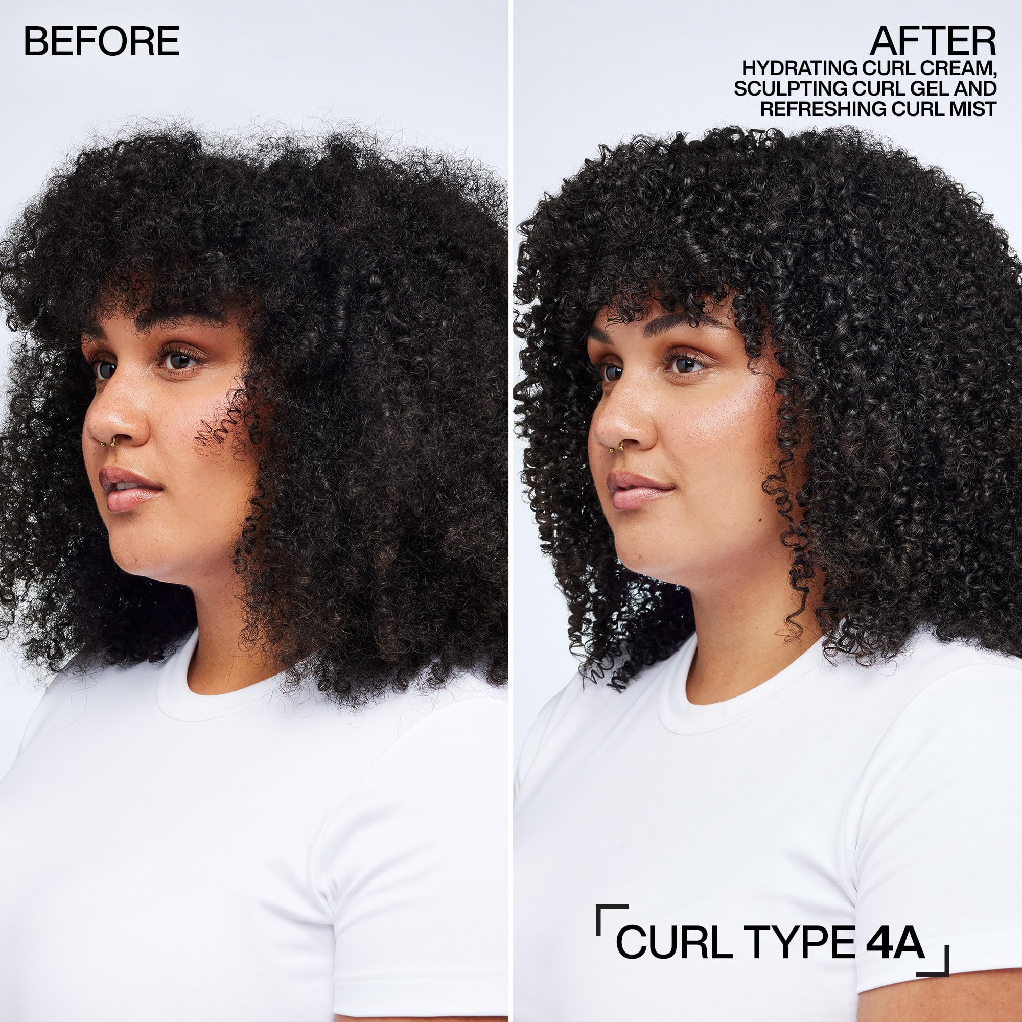 Redken Hydrating Curl Cream texture close-up reveals lightweight, non-greasy finish.