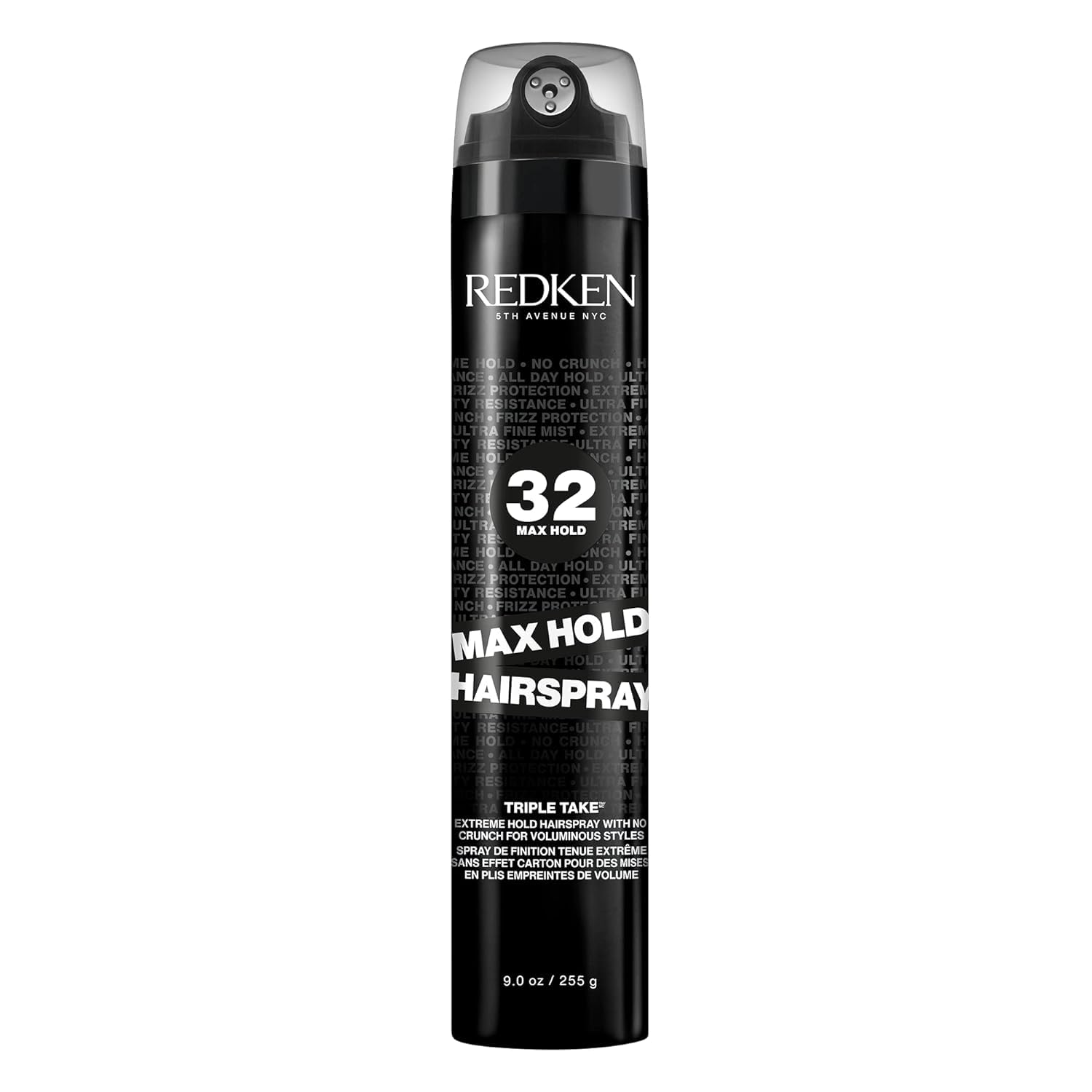 Redken Max Hold 32 bottle mist delivers extreme hold for all-day style.