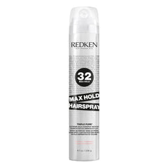 Redken Max Hold Neutral Hairspray 32 bottle on display for all hair types and styles.