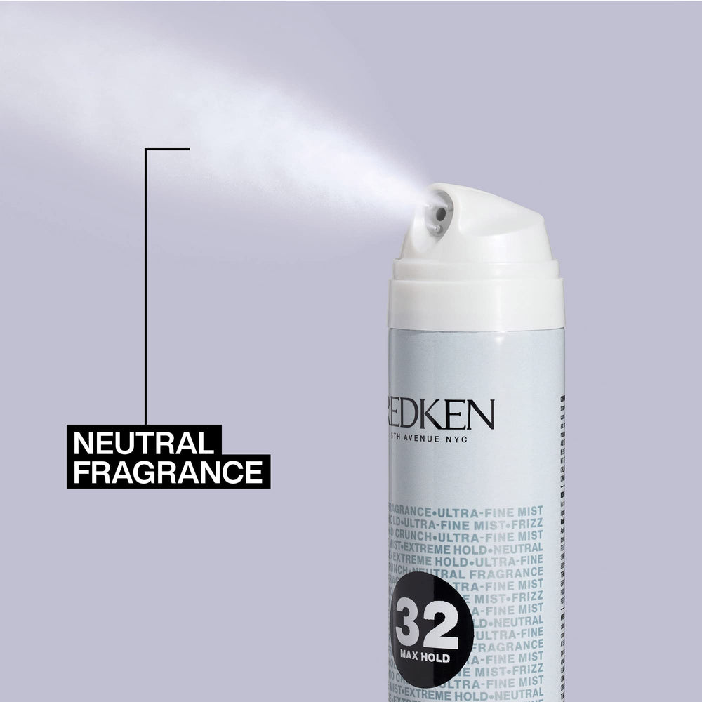 Redken Max Hold Neutral Hairspray 32 bridal look with lasting lift.