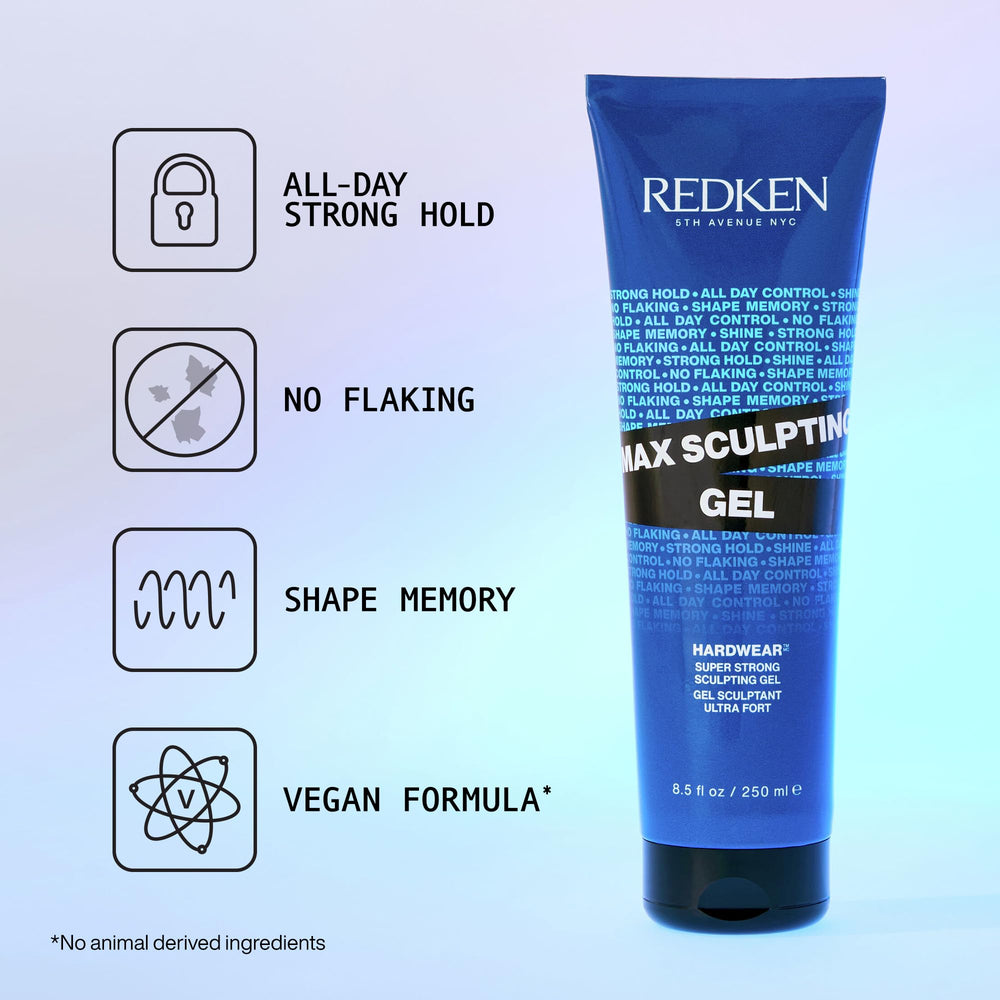 Close-up of Max Sculpting Gel being applied for long-lasting shape.
