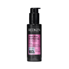 Redken Naked Gloss Shine Oil bottle pour for easy application and light glow