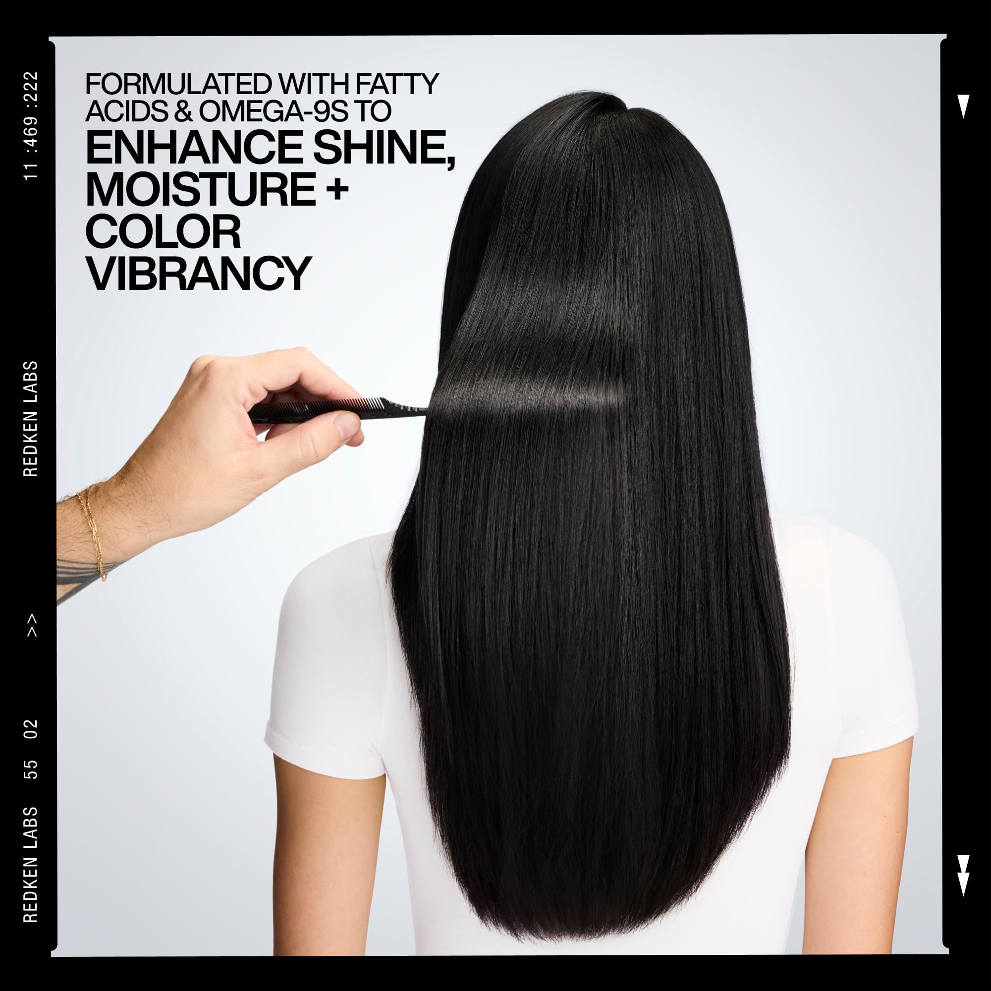 Redken Naked Gloss Shine Oil color-illuminated shine swatch without heaviness