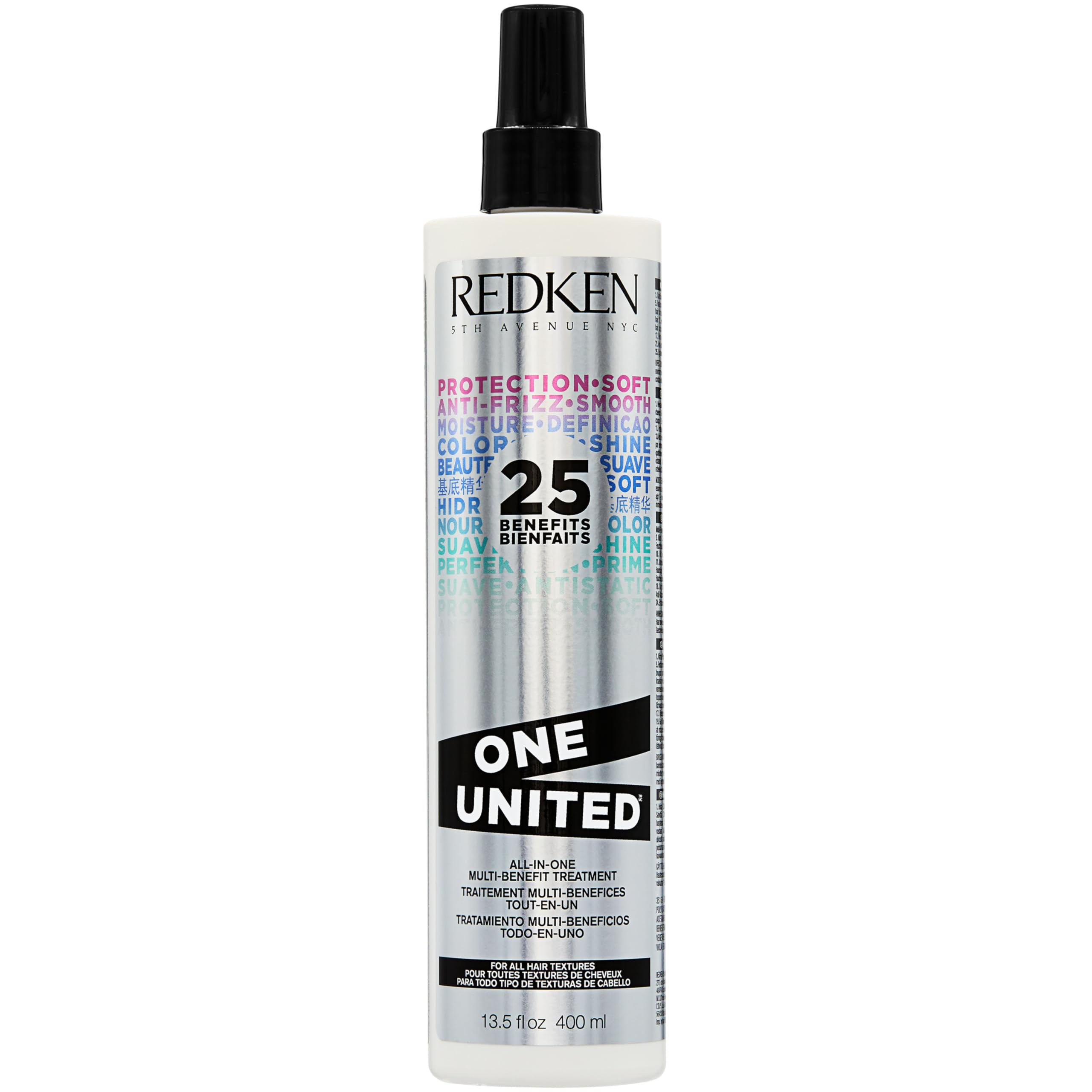 Redken One United bottle front showing the all-in-one leave-in treatment.