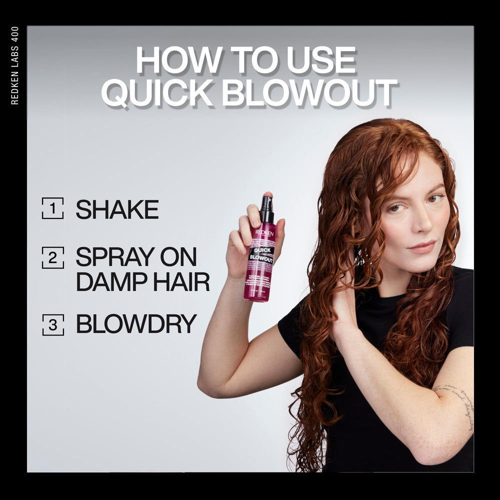 Textura sedosa y brillo tras usar Redken Quick Blowout.