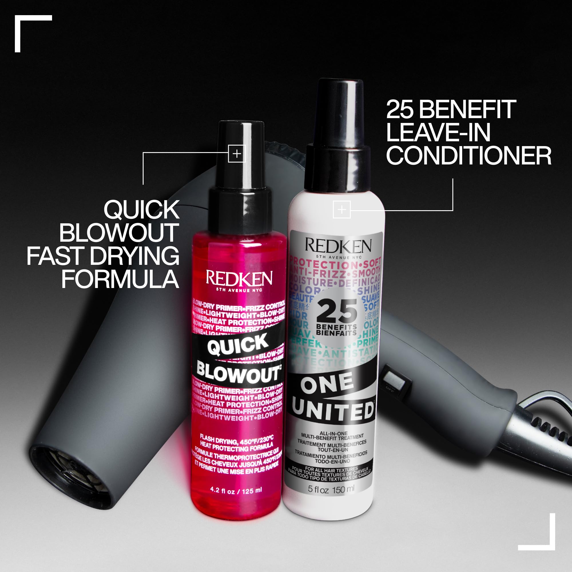 Uso en casa con Redken Quick Blowout para lograr looks profesionales rápidamente.