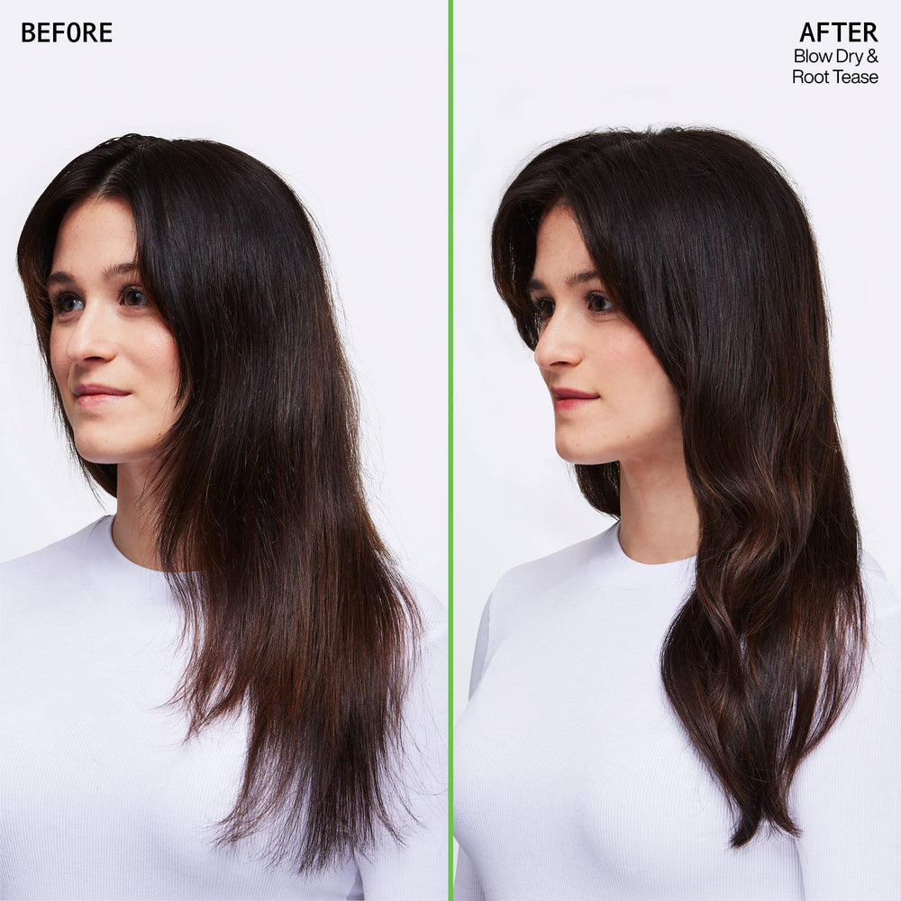 Redken Quick Tease 15 humidity control helps styles stay intact.
