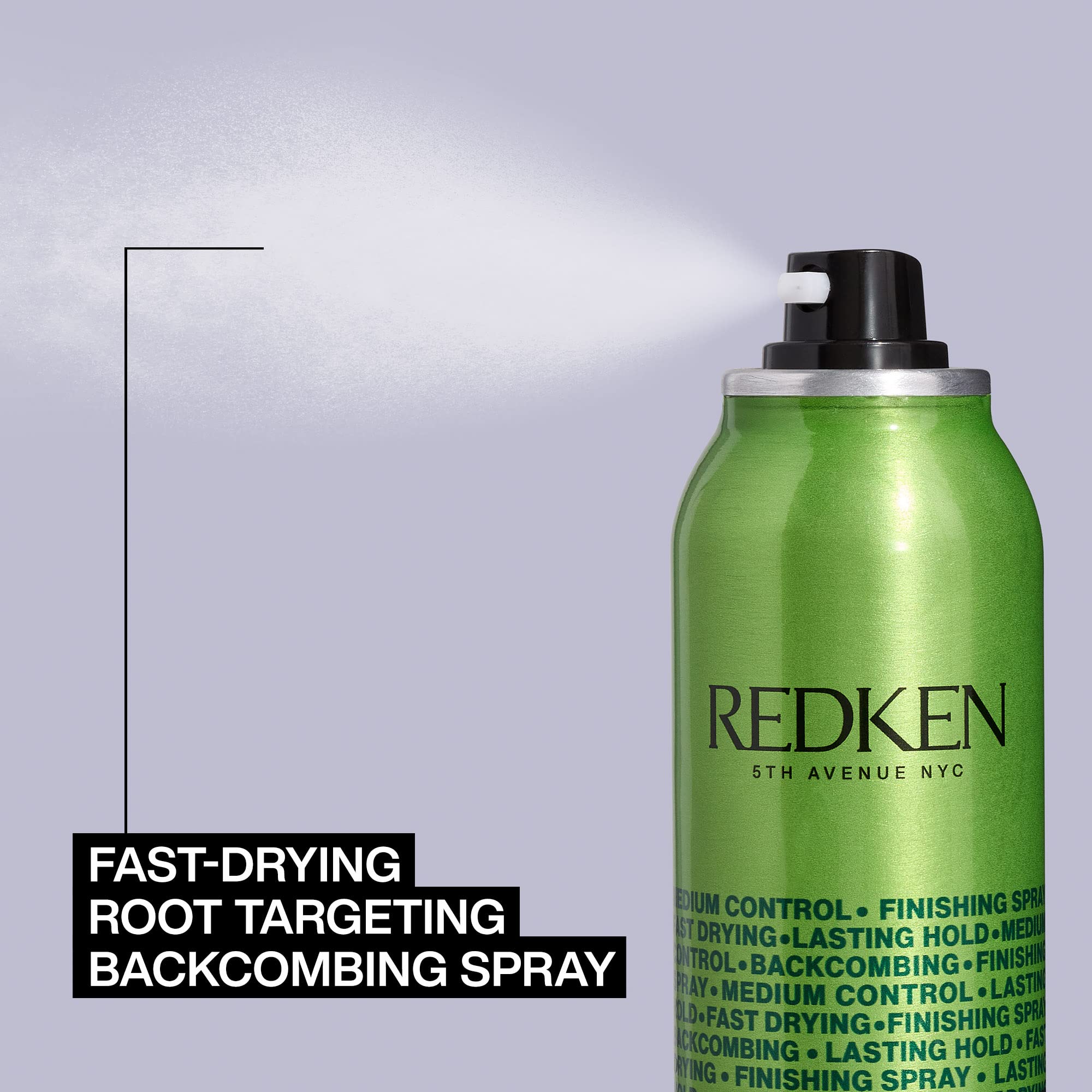 Redken Quick Tease 15 no-residue formula keeps hair clean.