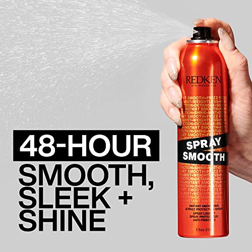 Redken Spray Smooth: fórmula con ácido cítrico para brillo natural.