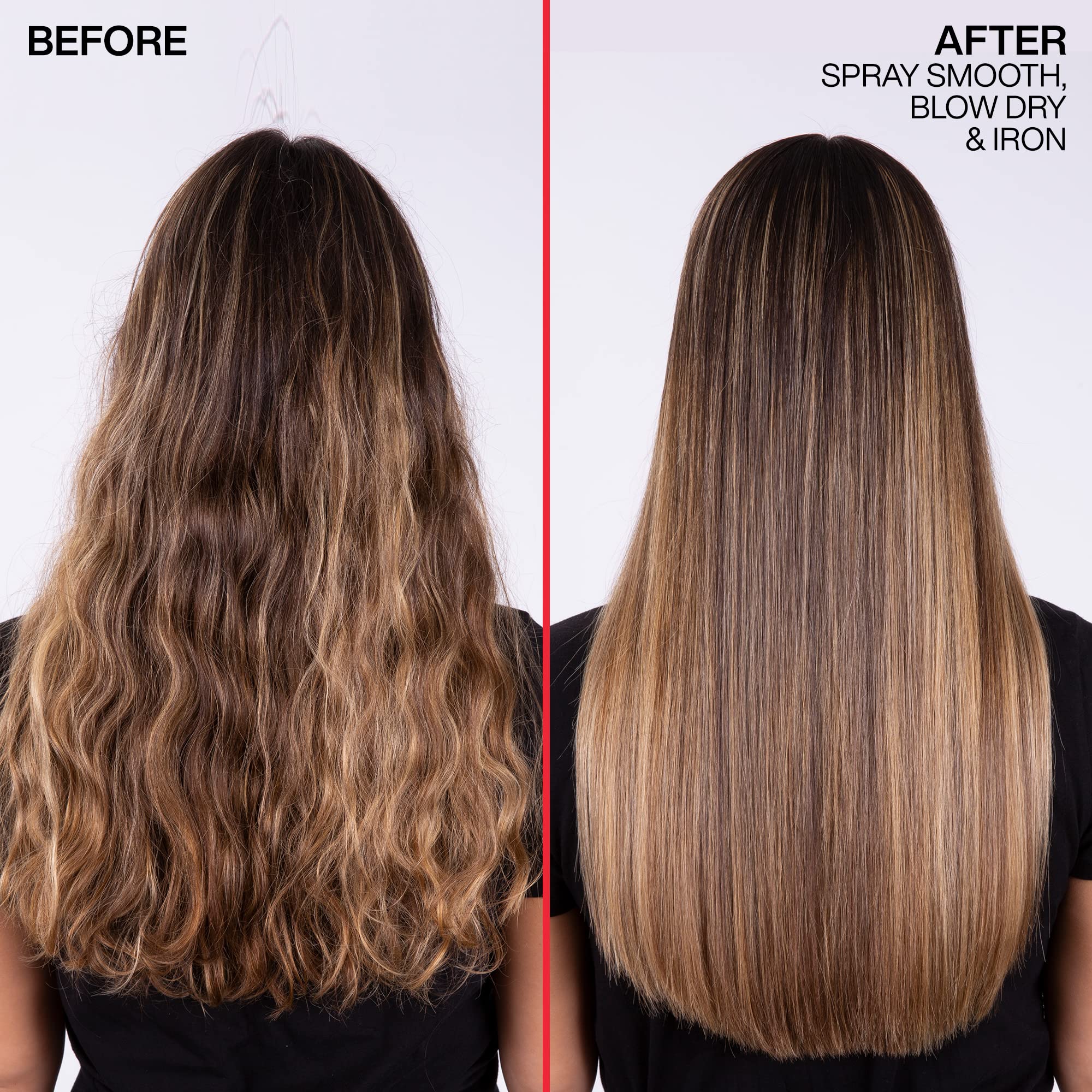 Redken Spray Smooth: acabado ligero sin peso añadido.