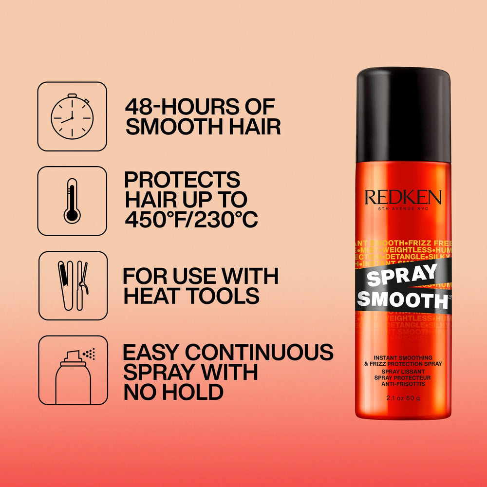 Redken Spray Smooth: niebla ultrafina para cobertura uniforme.