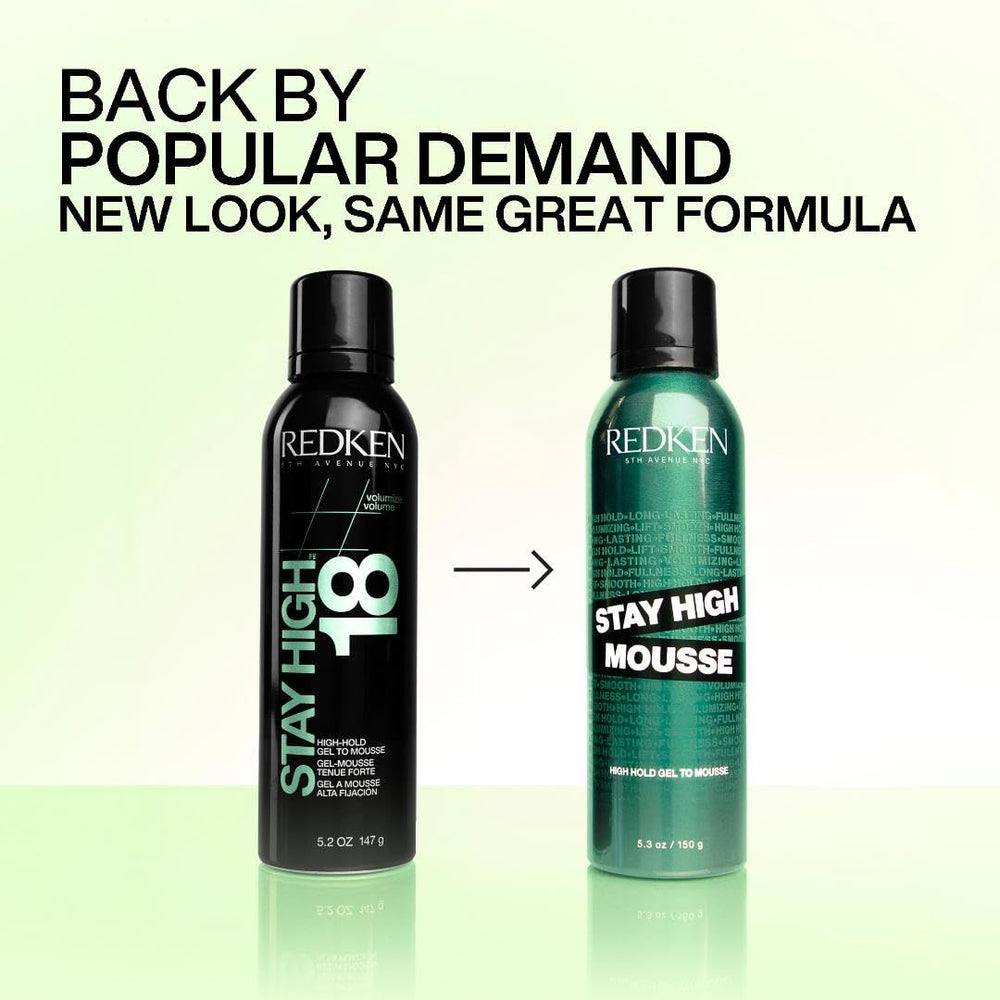 Redken Stay High Mousse on fine hair delivering lift