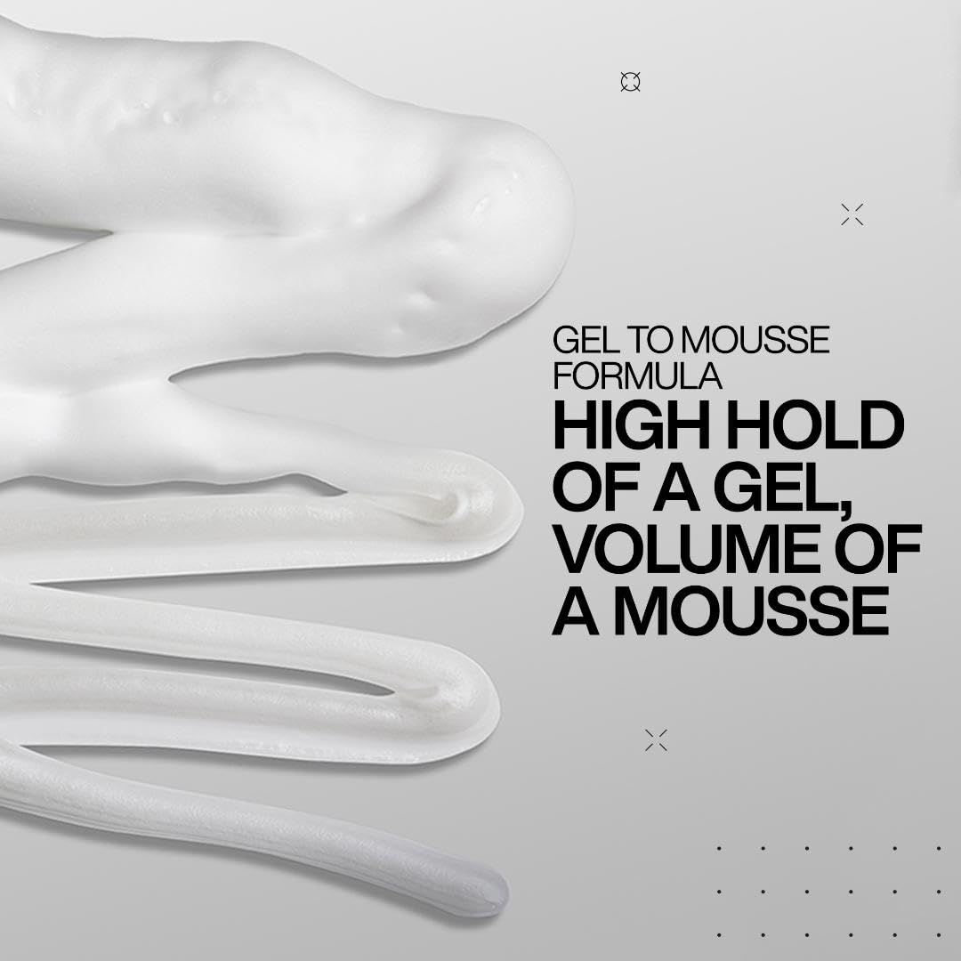 Redken Stay High Mousse on shelf suggesting salon-level results