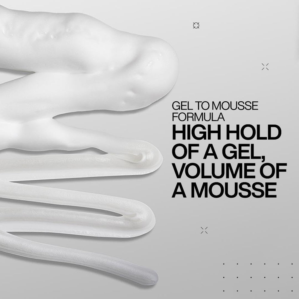 Redken Stay High Mousse on shelf suggesting salon-level results