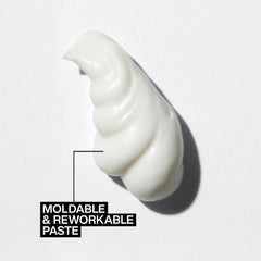 Redken Texture Paste matte finish look on hair for natural, piecey texture.