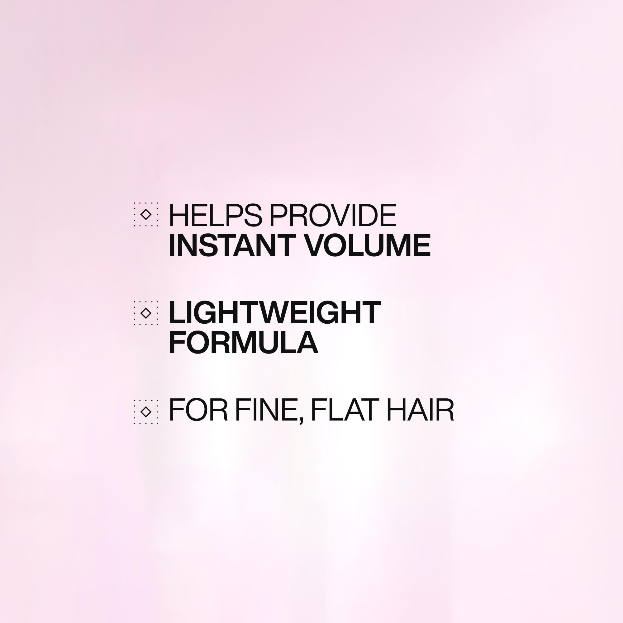 Redken Volume Injection Shampoo root-lift view demonstrates added body at the roots