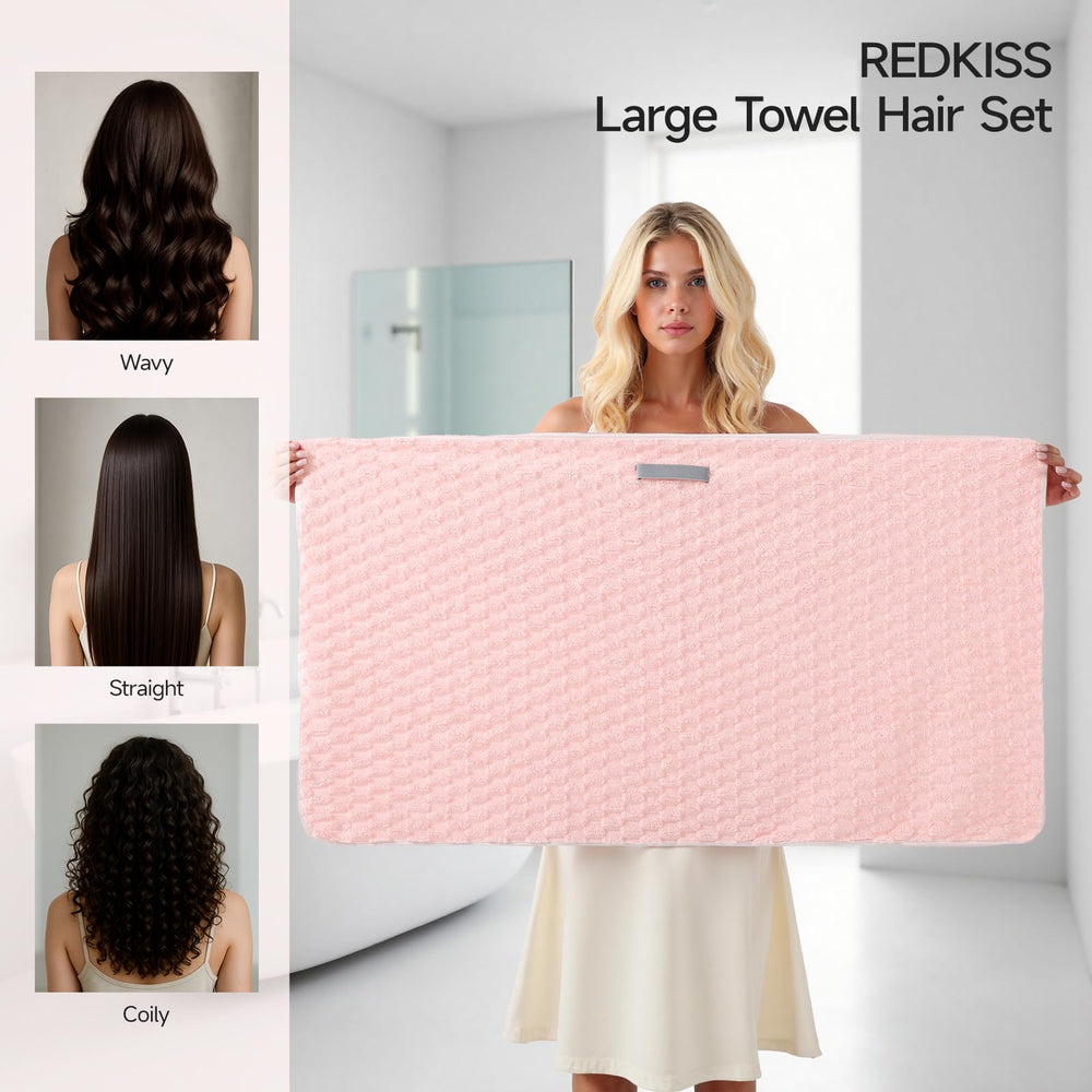 REDKISS toalla microfibra grande alta absorción con superficie nube para secado rápido