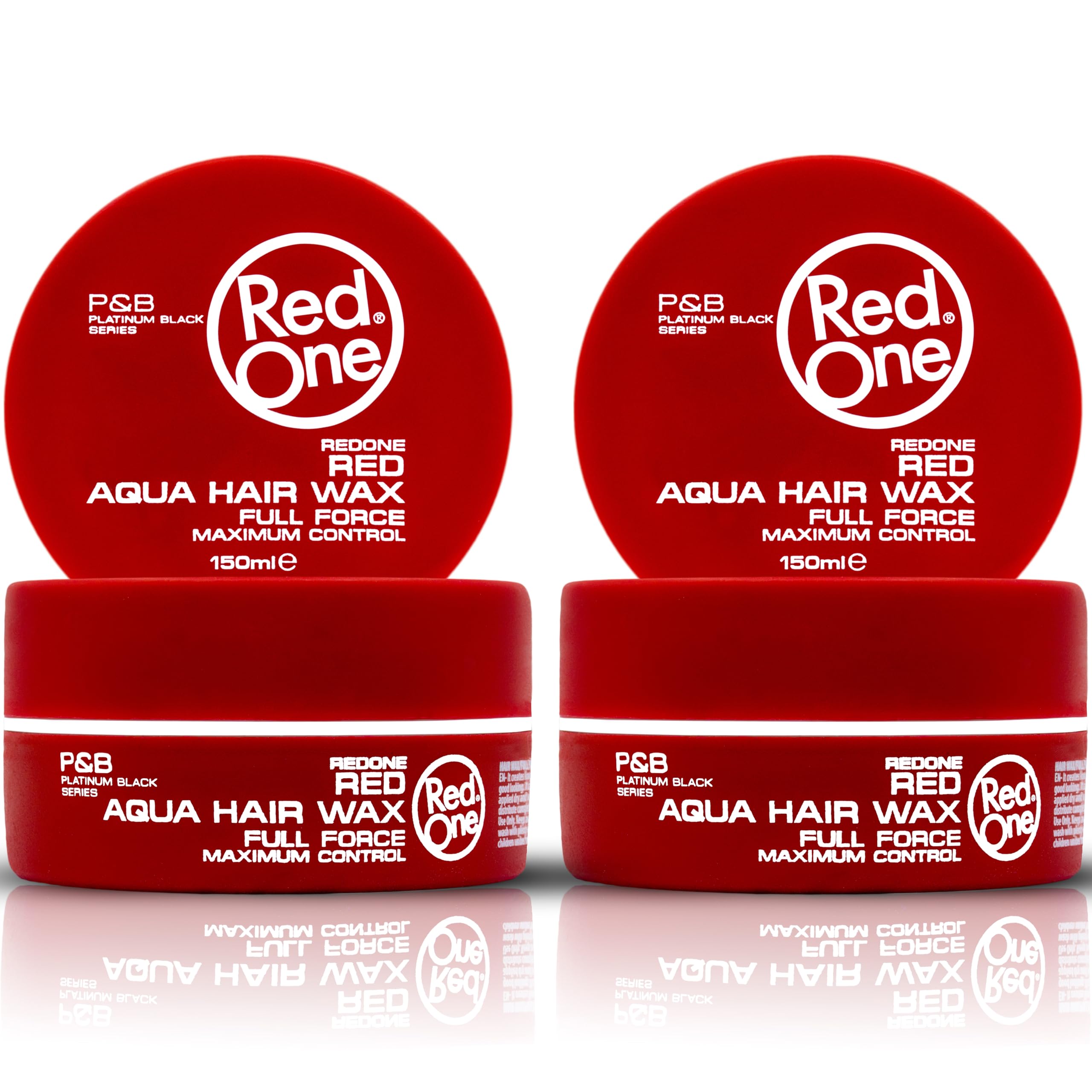 Redone cera para pelo roja 150 ml, pack 2 para fijación duradera