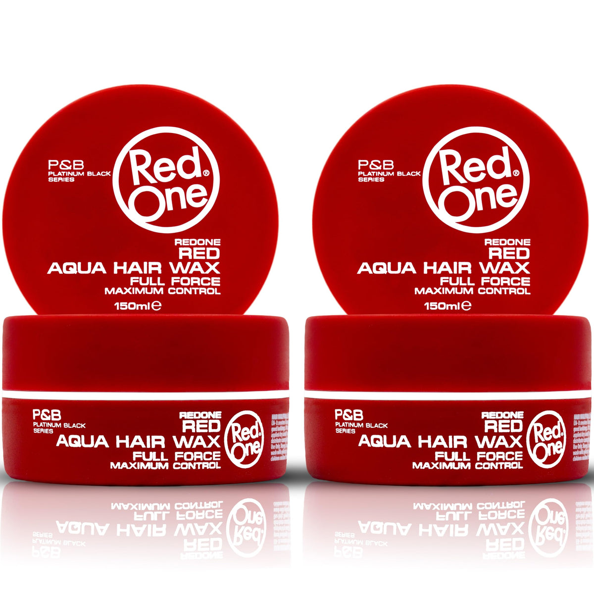 Redone cera para pelo roja 150 ml, pack 2 para fijación duradera
