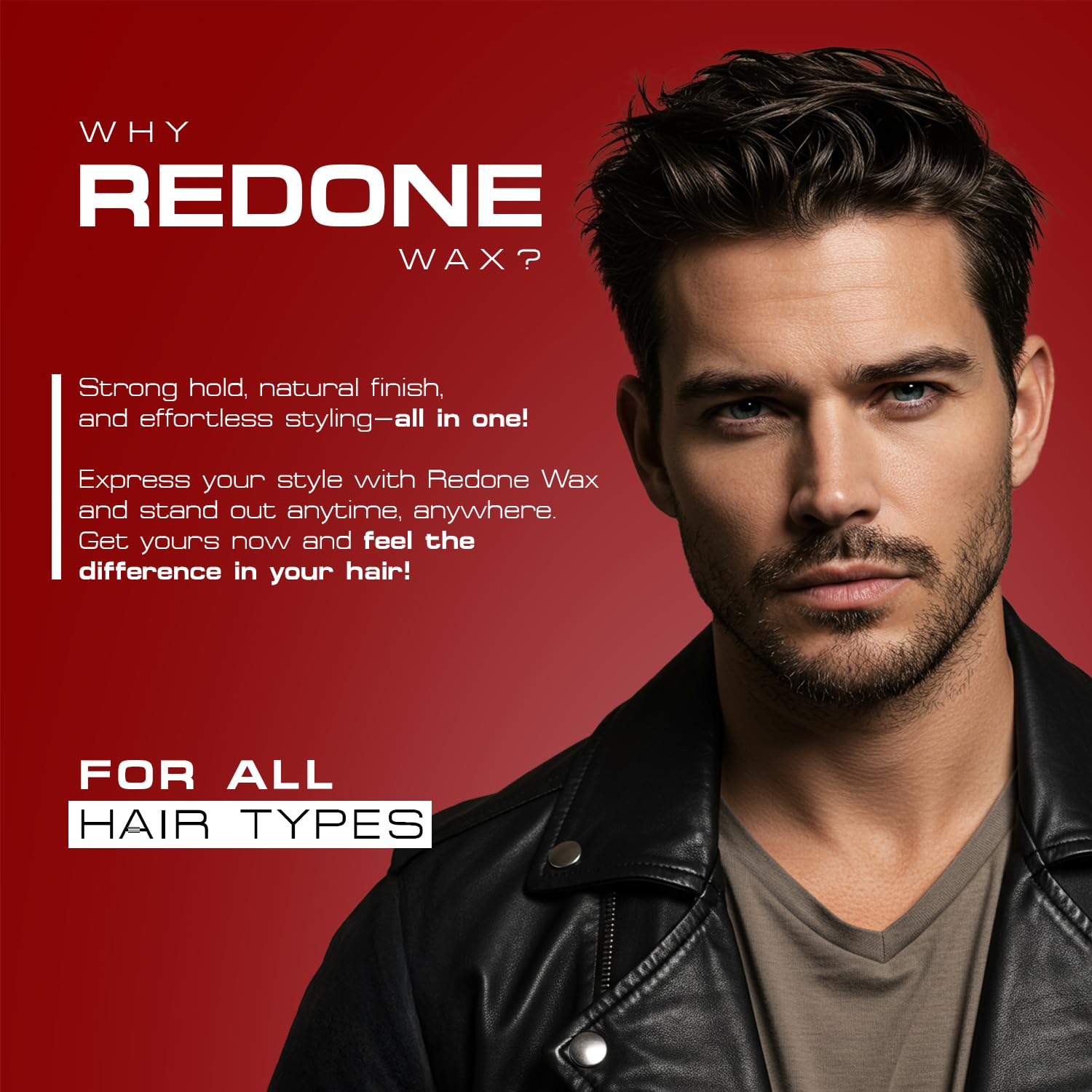 Redone cera para pelo roja 150 ml, textura suave y manejable