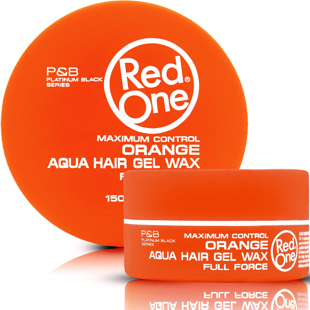 Redone Hair Wax Orange bottle front highlighting ultra hold and melon scent.