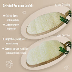 ReedChaCha luffa egipcia, fibra densa para mayor durabilidad