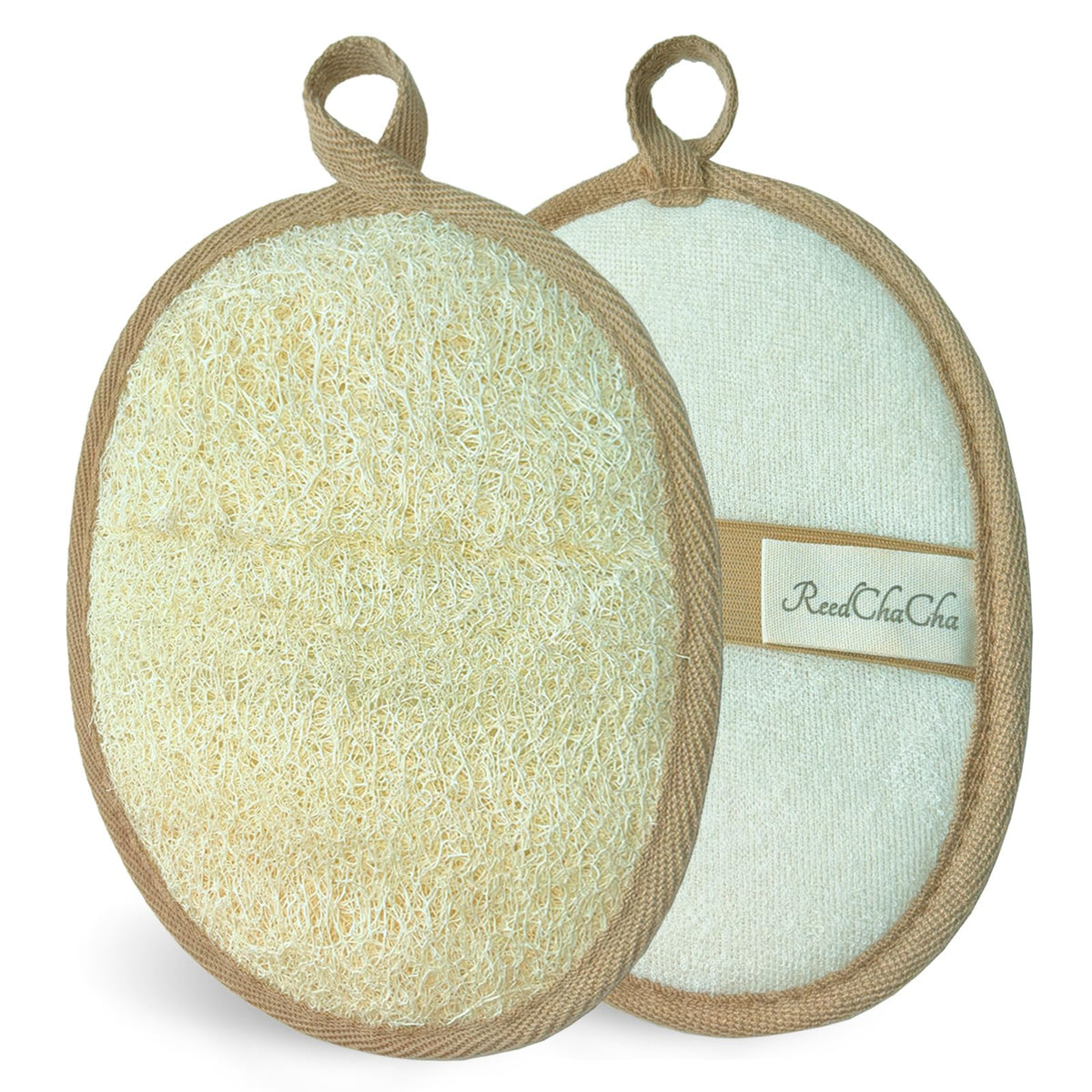 ReedChaCha luffa natural para ducha, exfoliación suave para piel sensible