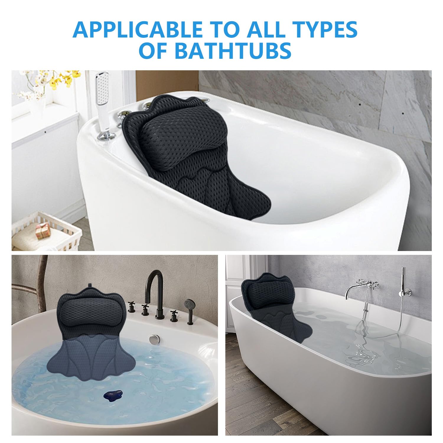 Color negro elegante de REEZEIVI para baños modernos.