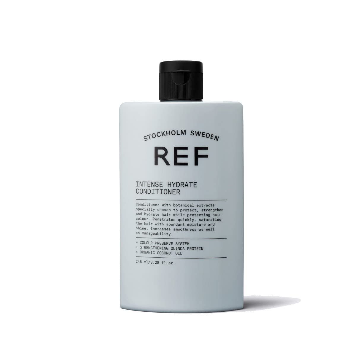 REF Intense Hydrate Conditioner, textura crema, hidrata el cabello y facilita el desenredo diario.