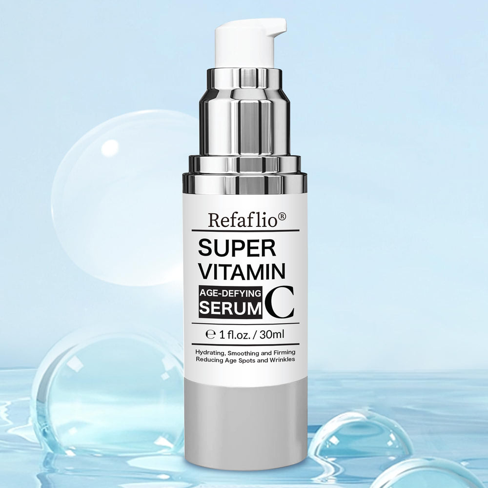 Refaflio bottle label features Niacinamide and Hyaluronic Acid ingredients.