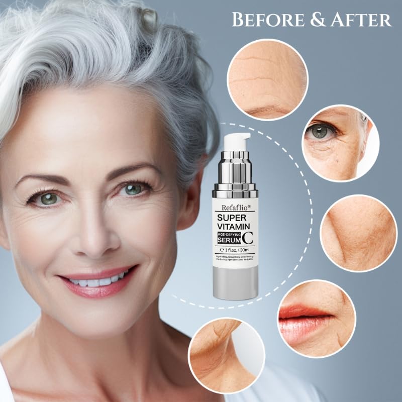 Refaflio serum on skin suggests a healthy glow and smoothness.