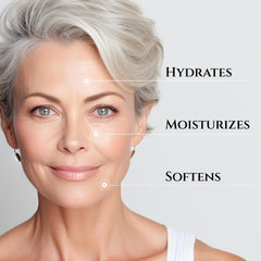 Close-up of Refaflio serum texture showing quick absorption.