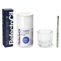 RefectoCil Blue Black cream dye delivers deep color with blue luster and shine.