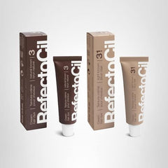 Refectocil kit with shades for a natural brunette result