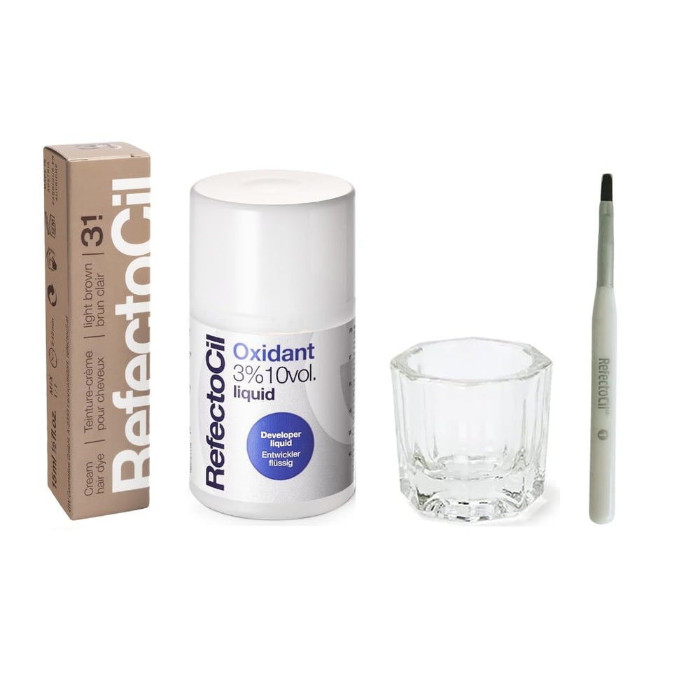 RefectoCil Light Brown 3.1 cream dye for subtle, natural warmth on light to dark blonde hair