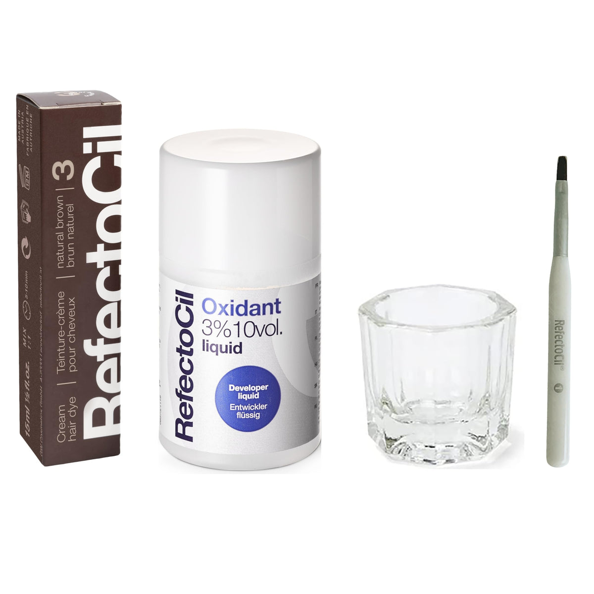 RefectoCil Natural Brown cream dye for a natural brunette look with long-lasting color