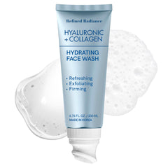 Refined Radiance botella del limpiador facial mostrando hidratación suave para la piel
