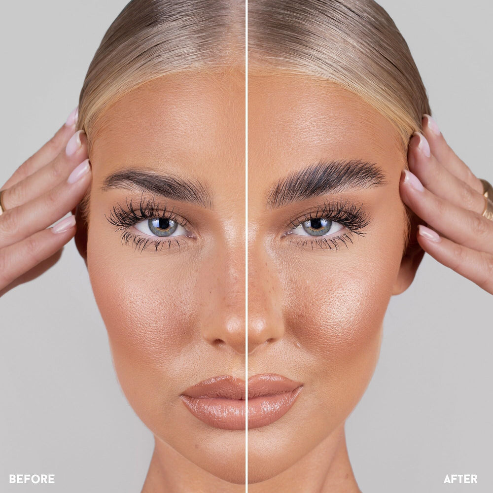 REFY Brow Sculpt double-ended brush demonstrates sculpting control for precise brow shaping.