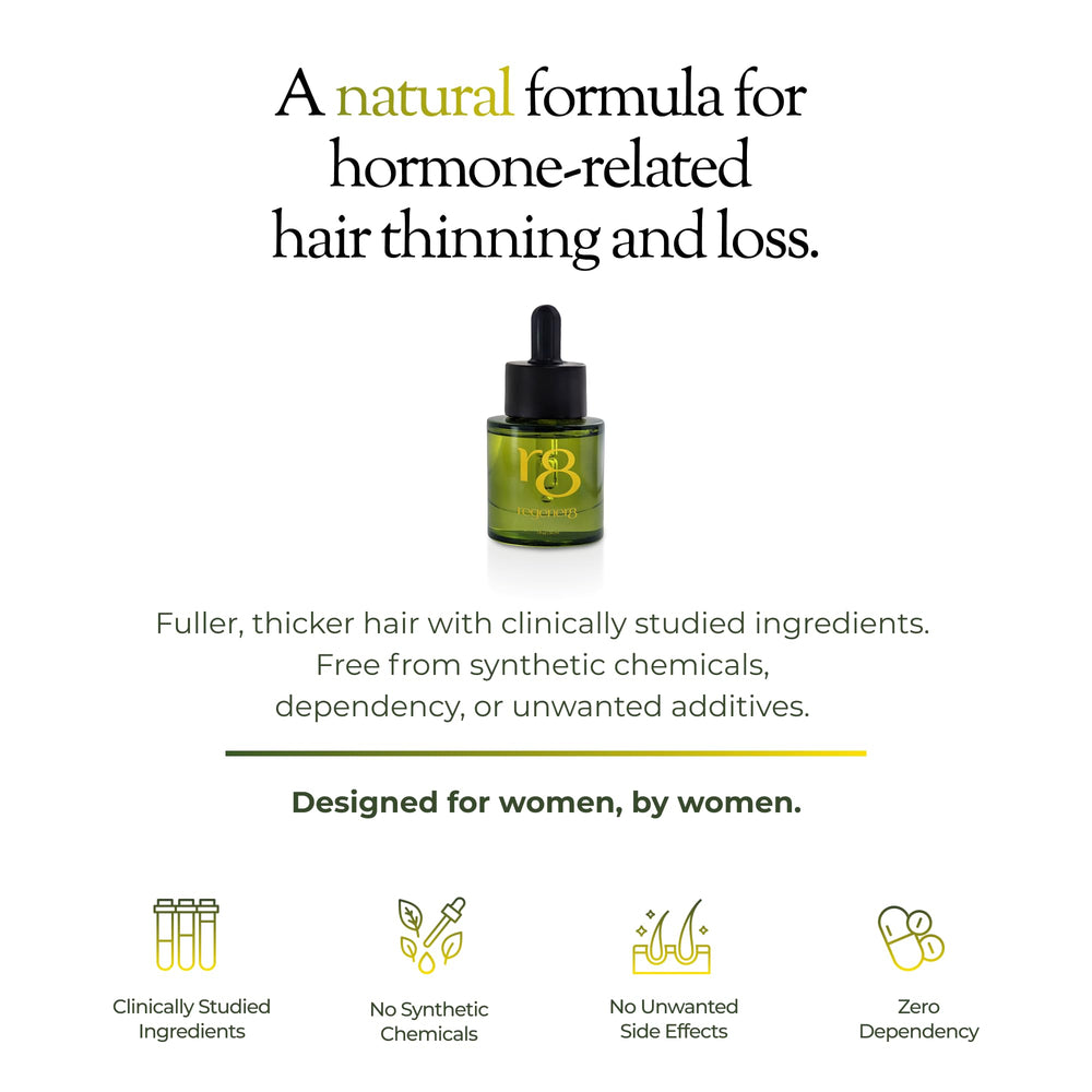 Regener8 oil dropper pouring for precise scalp application