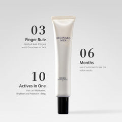 Reginald Men Helios SPF 50+ pack of 3 highlights value and protection.