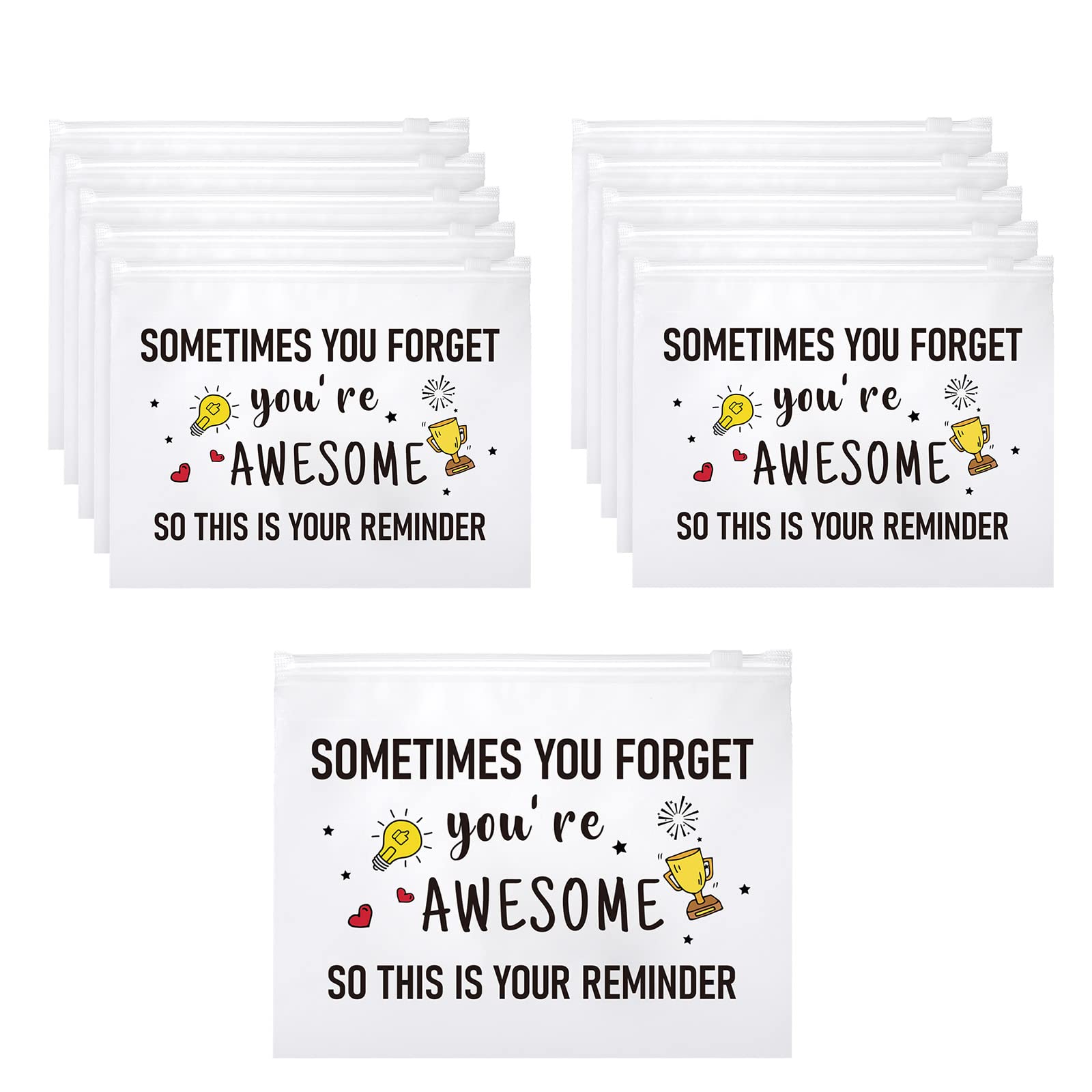 Reginary inspirational makeup bag 50-pcs set, portable gift option for colleagues.