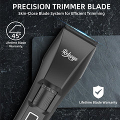 REHOYO BeardFix LED display shows battery and settings