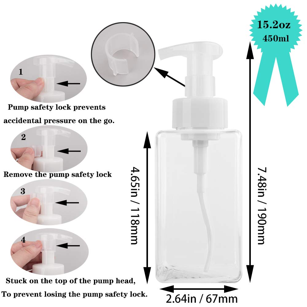 Rejomiik 450 ml bottle pair highlighting large capacity for daily use.