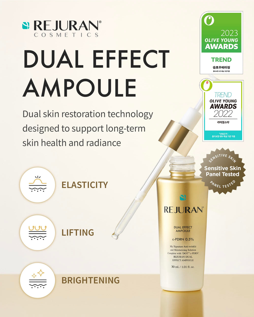REJURAN ampoule dropper in action for precise application